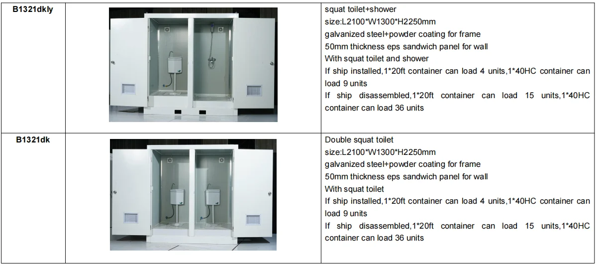 Double Mobile Toilet